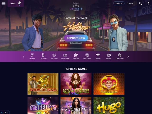 Genesis casino review